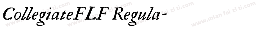 CollegiateFLF Regula字体转换